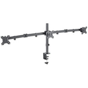 Manhattan 13" - 27" Triple LCD Monitor Mount with Double-Link Swing Arms | 461658 Monitor Arm Desk Mount Manhattan