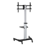 Manhattan 37" to 86" Aluminum Height-Adjustable Multimedia TV Cart | 462327 Mobile Trolley Manhattan