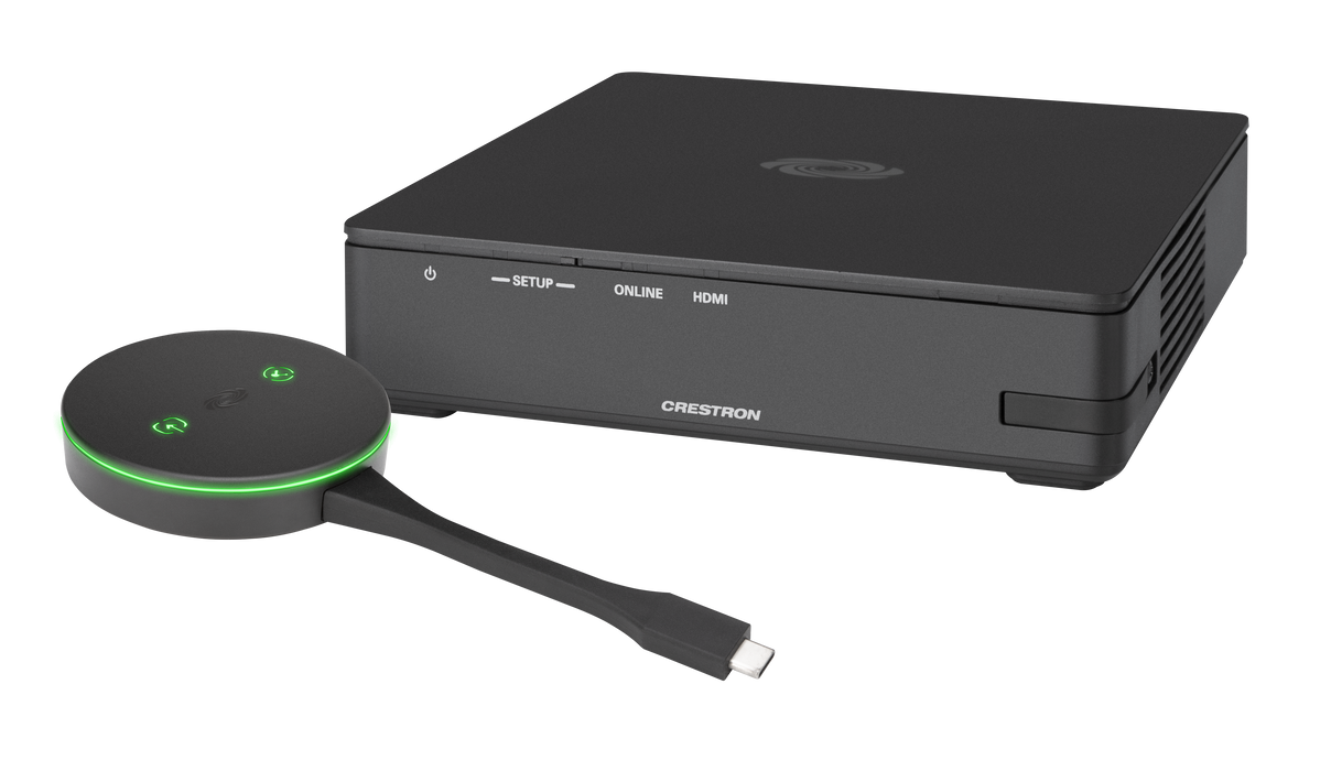 Crestron AirMedia® Series 3 Kit with AM-3100-WF Receiver and AM-TX3-100 Adaptor, International | AM3-111-I KIT Crestron Wireless Presentation Systems Crestron