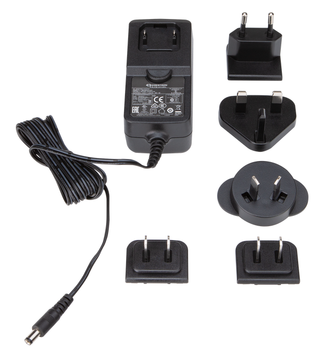 Crestron Wall Mount Power Pack, 24 VDC, 1.25 A, 2.1 mm, Universal | PW-2412WU Crestron Power Adapters & Inverters Crestron