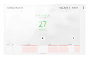 Crestron 10.1 in. Room Scheduling Touch Screen, White Smooth | TSS-1070-W-S Meeting Room Display Crestron