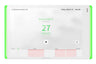 Creston 7" Room Scheduling Touch Screen, White Smooth, Includes One TSW-770-LB-W-S Light Bar | TSS-770-W-S-LB KIT