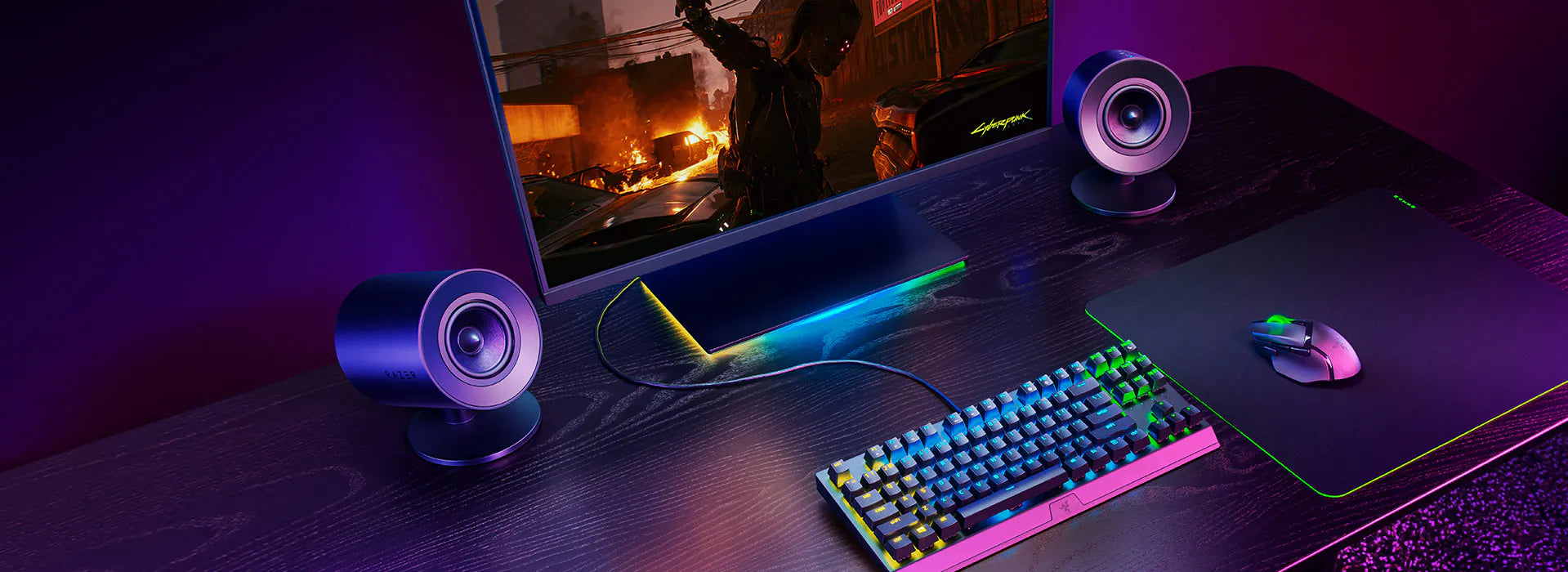 Razer Nommo V2 X Full range 2.0 channels Wired & Wireless PC Gaming Speaker | RZ05-04760100-R3G1