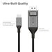 Alogic ULCDP02-SGR USB-C (Male) to DisplayPort (Male) Cable - Ultra Series - 4K 60Hz -Space Grey