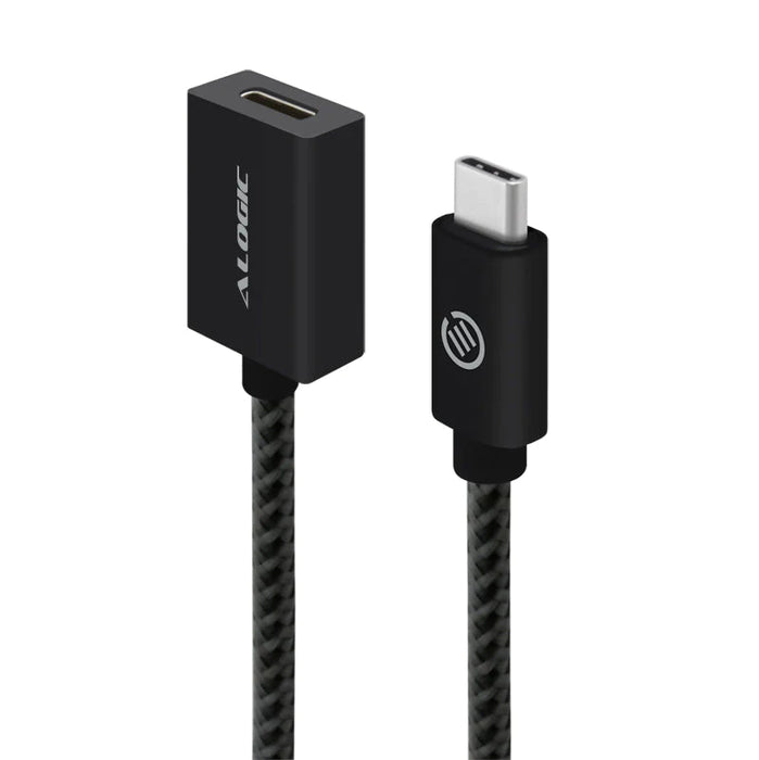 Alogic MU31CC-EXT-050BLK USB 3.1 USB-C(Male) to USB-C (Female) Extension Cable - Male to Female - Prime Series