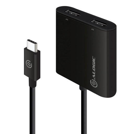 Alogic UC2DP-ADP USB-C to Dual DisplayPort Adapter - 4K - 30 Hz