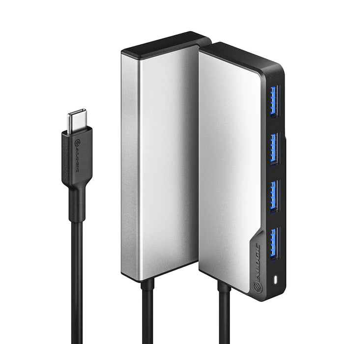 Alogic UCFUUA-SGR USB-C Fusion SWIFT 4-in-1 Hub - Space Grey