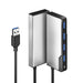 Alogic UAFUUA-SGR USB-A Fusion SWIFT 4-in-1 Hub - 4 x USB-A (USB 3.0) - Space Grey