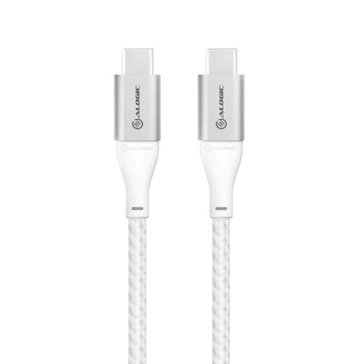 Alogic ULCC2030-SLV Super Ultra USB 2.0 USB-C to USB-C Cable - 5A/480Mbps USB Cable Alogic