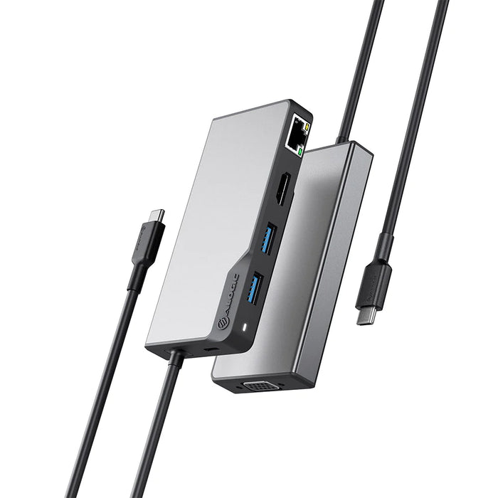 Alogic UCFUPRGVV2-SGR USB-C Fusion MAX 6-in-1 Hub V2