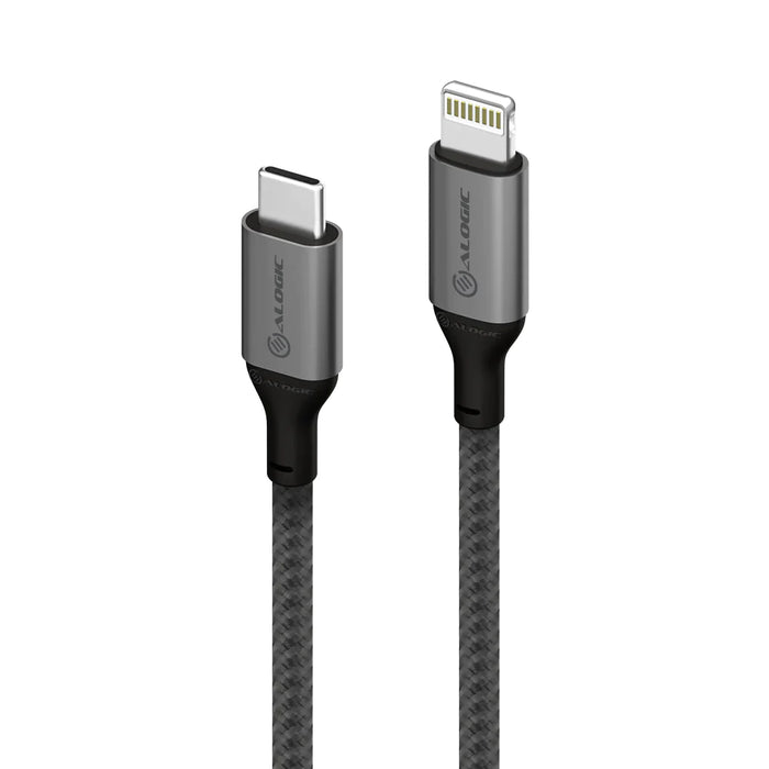 Alogic ULC8P1.5-SLV SUPER Ultra USB-C to Lightning Cable - 1.5m