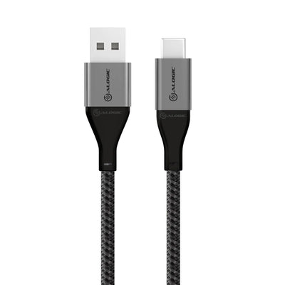 Alogic ULCA2030-SGR Super Ultra USB 2.0 USB-C to USB-A Cable - 3A/480Mbps USB Cable Alogic