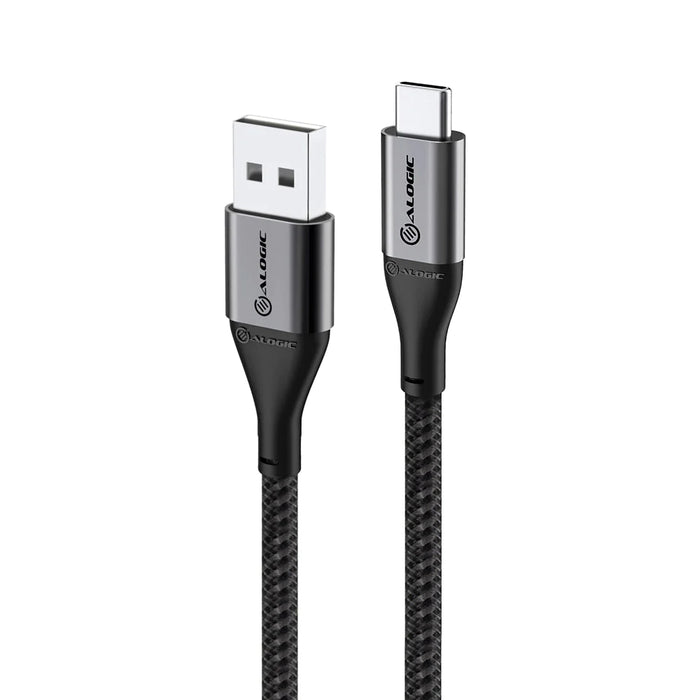 Alogic ULCA2030-SGR Super Ultra USB 2.0 USB-C to USB-A Cable - 3A/480Mbps