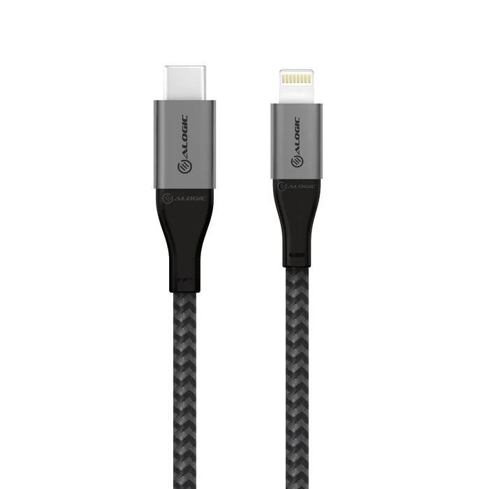 Alogic ULC8P1.5-SLV SUPER Ultra USB-C to Lightning Cable - 1.5m