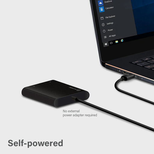 Alogic UC2DP-ADP USB-C to Dual DisplayPort Adapter - 4K - 30 Hz