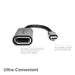 Alogic ULUCDP-ADP Ultra 15cm USB-C (Male) to DisplayPort (Female) Adapter - 4K 60Hz