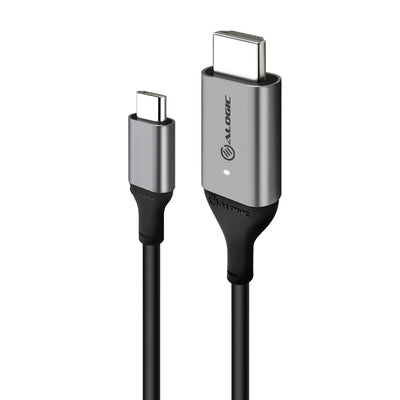Alogic ULCHD01-SGR USB-C (Male) to HDMI (Male) Cable - Ultra Series - 4K 60Hz -Space Grey Alogic Cable Alogic