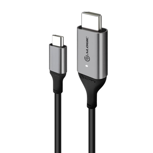 Alogic ULCHD01-SGR USB-C (Male) to HDMI (Male) Cable - Ultra Series - 4K 60Hz -Space Grey