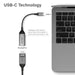 Alogic ULUCDP-ADP Ultra 15cm USB-C (Male) to DisplayPort (Female) Adapter - 4K 60Hz