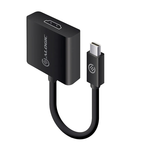 Alogic MDP-HD4KAC 20cm Mini DisplayPort 1.2 to HDMI Adapter-Male to Female -Supports 4K@60Hz - Active