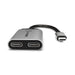 Alogic UL2CAPW-SGR USB-C (Male) to USB-C (Female) Audio and USB-C (Female) Charging Combo Adapter - Ultra Series