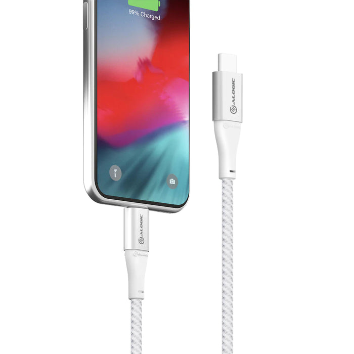 Alogic ULC8P1.5-SLV SUPER Ultra USB-C to Lightning Cable - 1.5m