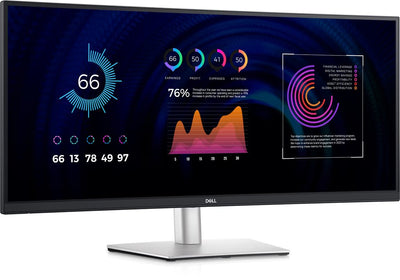 Dell P3424WE 34" WQHD 60Hz Curved USB-C Hub Monitor Desktop Monitors Dell