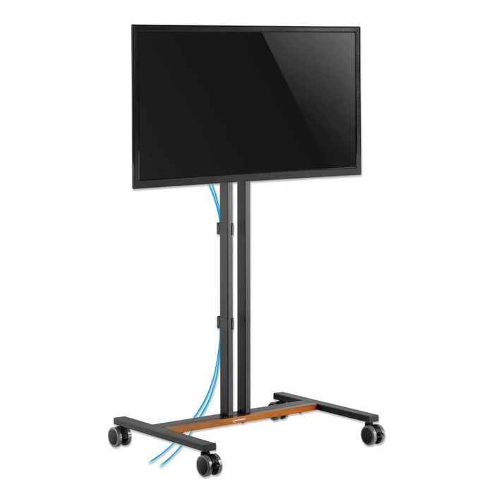 Manhattan 34" - 55" Compact Height-Adjustable TV Cart / Stand | 462068 Mobile Trolley Manhattan