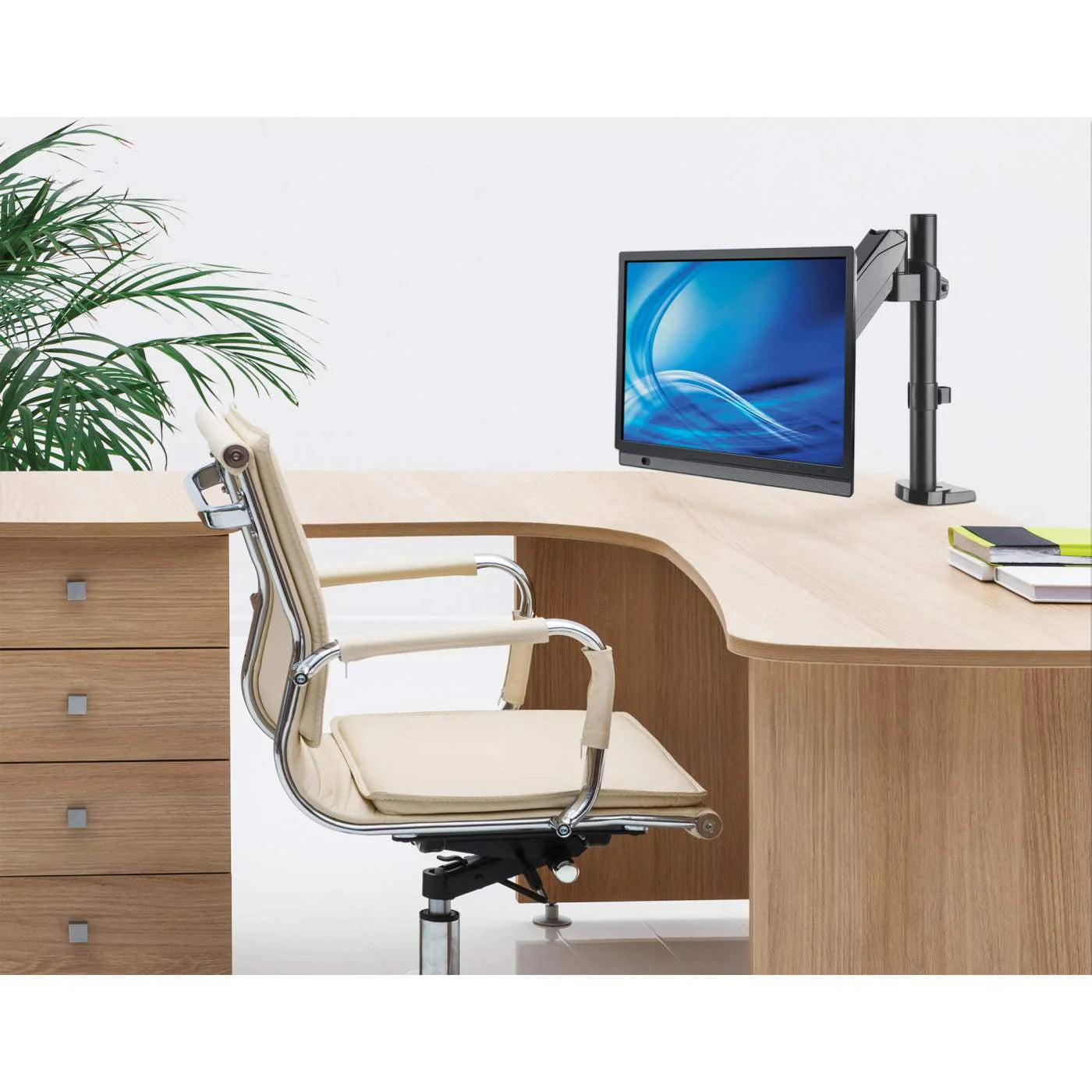 Manhattan 17" - 32" LCD Monitor Mount with Gas-Spring Arm | 461573 Monitor Arm Desk Mount Manhattan