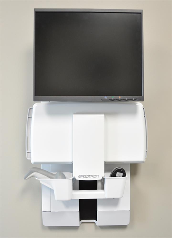 Ergotron StyleView® Vertical Lift Patient Room White | 60-609-216 Wall Mount Bracket Ergotron