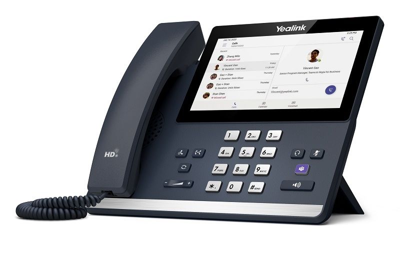 Yealink MP56 Teams Edition Mid-level Android 12.0-Powered Desk Teams Phone For Office Workers Audio Conferencing System Yealink