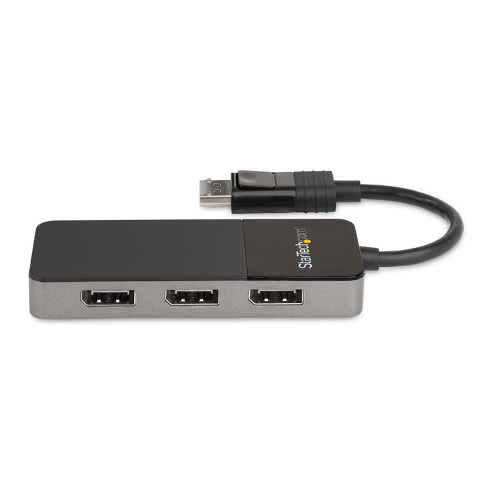 StarTech MST14DP123DP 3-Port DisplayPort 1.4 Splitter, DisplayPort to 3x DP Multi-Monitor Adapter, Triple 4K Computer MST Hub, USB Bus-Powered - Windows Only