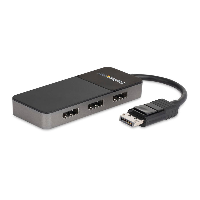 StarTech MST14DP123DP 3-Port DisplayPort 1.4 Splitter, DisplayPort to 3x DP Multi-Monitor Adapter, Triple 4K Computer MST Hub, USB Bus-Powered - Windows Only