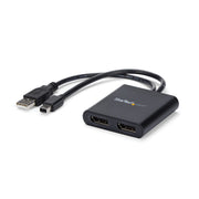 StarTech MSTMDP122DP 2-Port Mini DP MST Hub | Dual 4K Display Splitter Splitter Startech