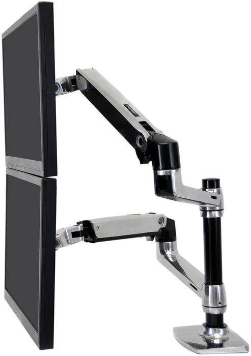 Ergotron 24" LX Dual LCD Stacking Arm Desk Mount - 45-248-026