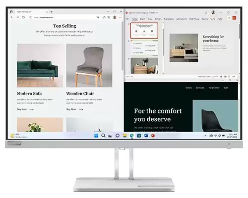 Lenovo L27e-40 27 Inch Full HD 100Hz Monitor Desktop Monitor Lenovo