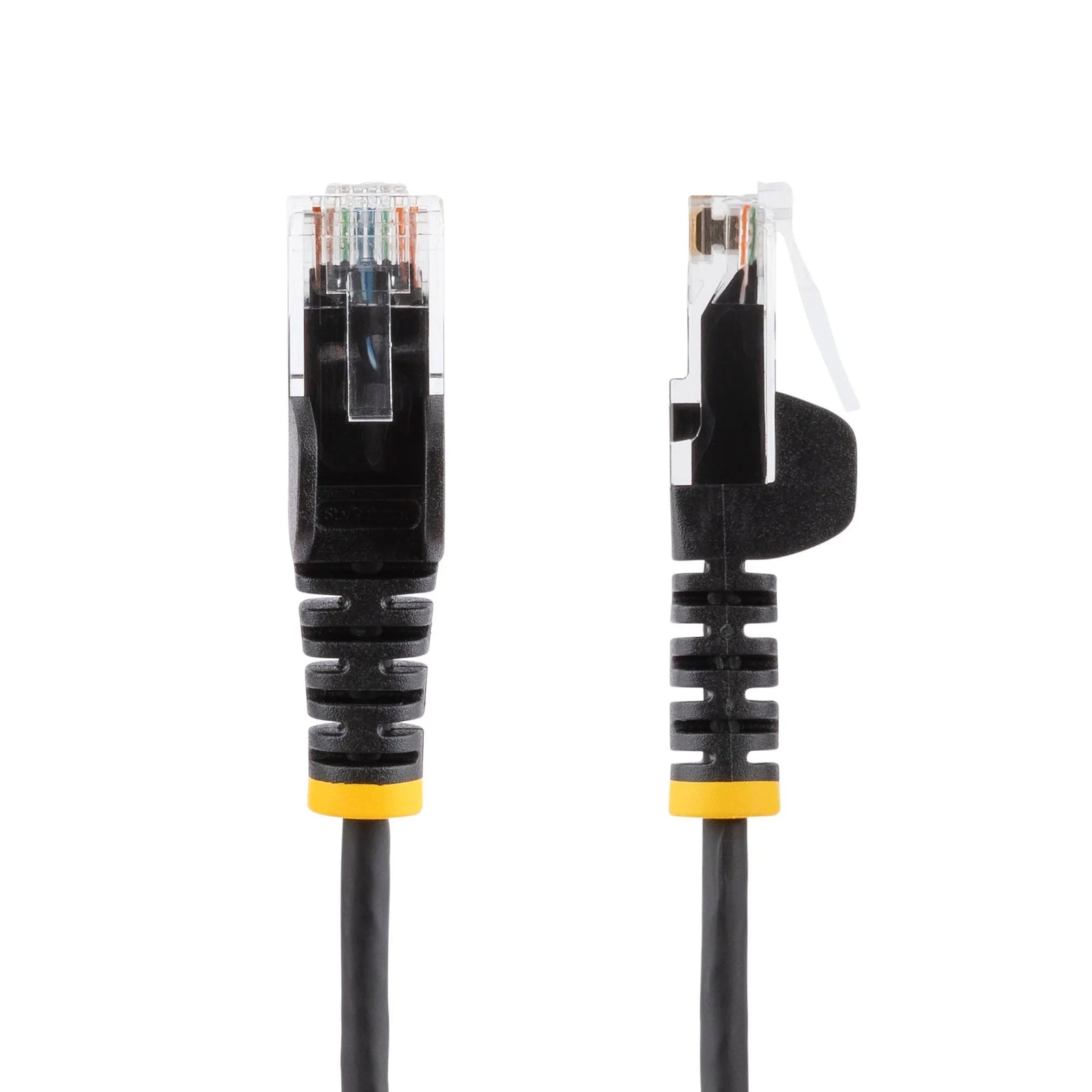 StarTech 0.5m Black CAT6 Cable Slim With Snagless RJ45 Connectors - N6PAT50CMBKS LAN / Ethernet Cable Startech