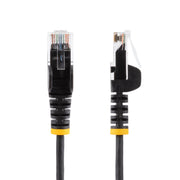StarTech 0.5m Black CAT6 Cable Slim With Snagless RJ45 Connectors - N6PAT50CMBKS LAN / Ethernet Cable Startech