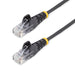 StarTech 1.5m Black CAT6 Cable With Slim Snagless RJ45 Connectors - N6PAT150CMBKS