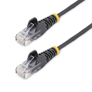 StarTech 2m Black CAT6 Cable Slim With Snagless RJ45 Connectors - N6PAT200CMBKS LAN / Ethernet Cable Startech