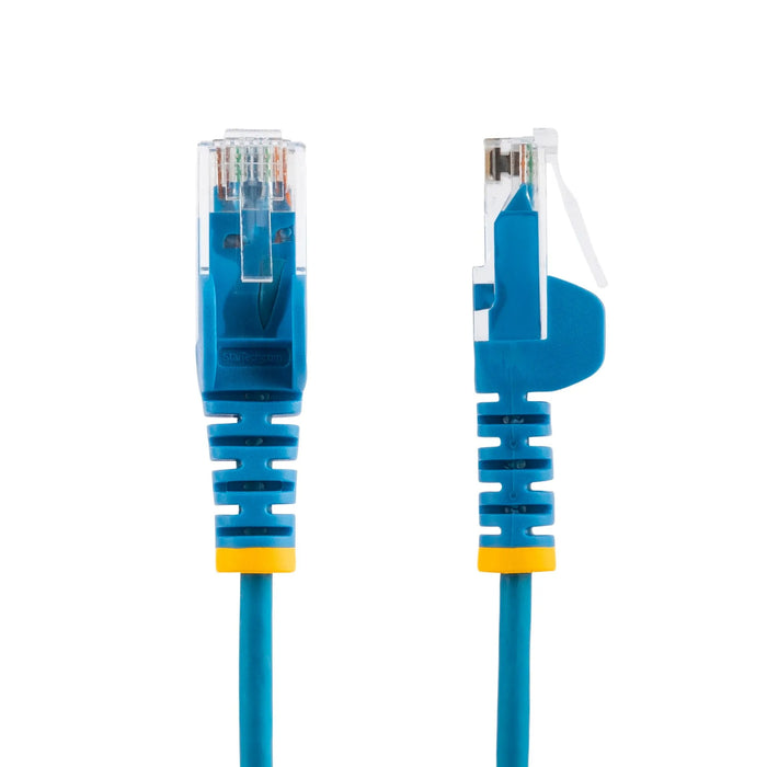 StarTech 1m Blue CAT6 Cable Slim With Snagless RJ45 Connectors - N6PAT100CMBLS