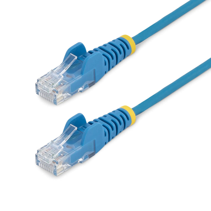 StarTech 1m Blue CAT6 Cable Slim With Snagless RJ45 Connectors - N6PAT100CMBLS