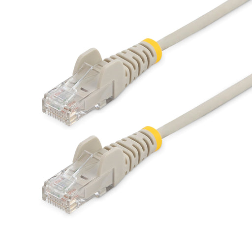 StarTech 1.5m Grey CAT6 Cable Slim With Snagless RJ45 Connectors - N6PAT150CMGRS