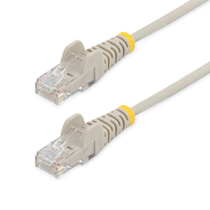 StarTech 1m Grey CAT6 Cable Slim With Snagless RJ45 Connectors - N6PAT100CMGRS