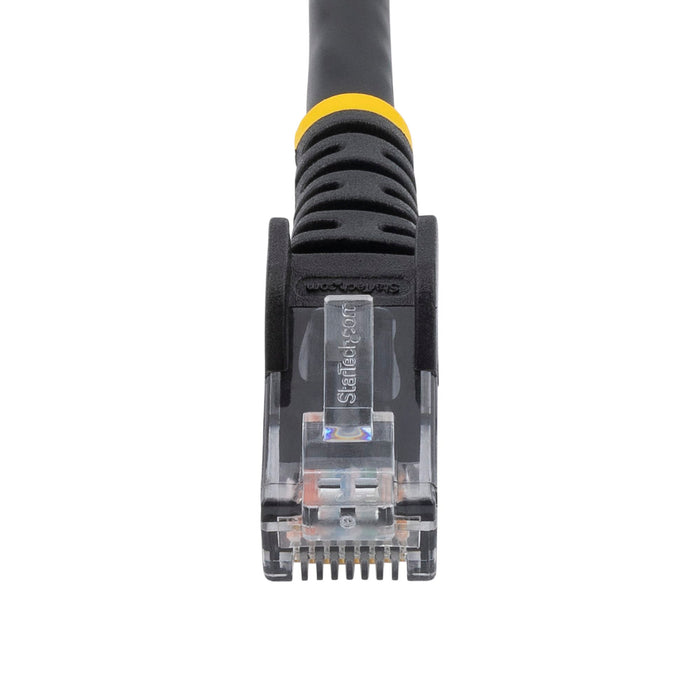 StarTech N6PATC3MBK 3m CAT6 Ethernet Cable - Black CAT 6 Gigabit Ethernet Wire