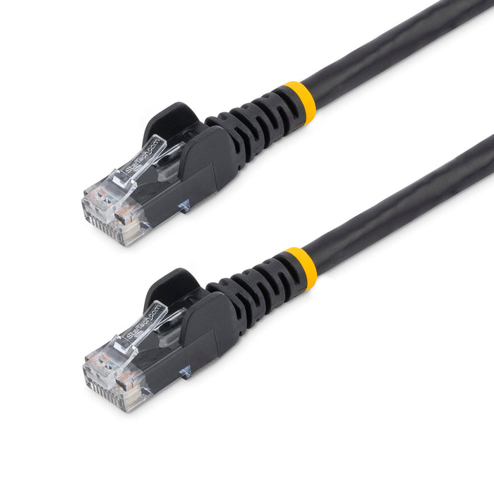 StarTech N6PATC3MBK 3m CAT6 Ethernet Cable - Black CAT 6 Gigabit Ethernet Wire