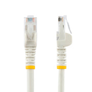 StarTech N6PATC2MWH 2m CAT6 Ethernet Cable - White CAT 6 Gigabit Ethernet Wire LAN / Ethernet Cable Startech