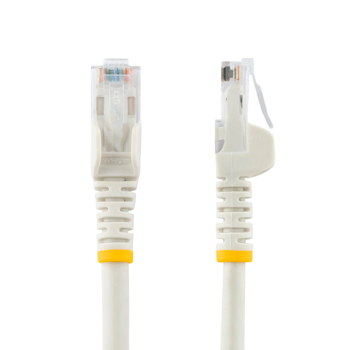 StarTech N6PATC2MWH 2m CAT6 Ethernet Cable - White CAT 6 Gigabit Ethernet Wire LAN / Ethernet Cable Startech
