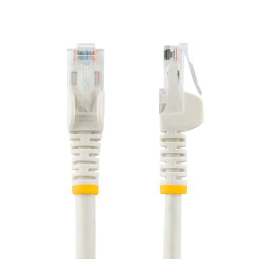 StarTech N6PATC2MWH 2m CAT6 Ethernet Cable - White CAT 6 Gigabit Ethernet Wire