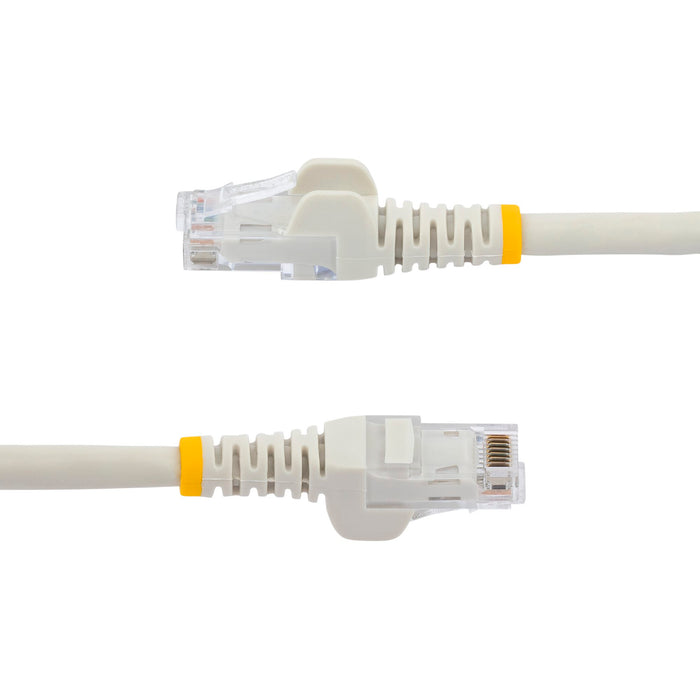 StarTech N6PATC2MWH 2m CAT6 Ethernet Cable - White CAT 6 Gigabit Ethernet Wire